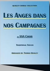 Les Anges dans nos Campagnes SSA choral sheet music cover